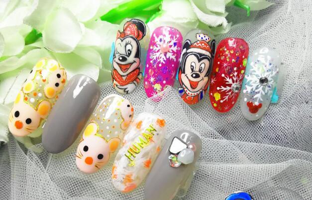 麗竹美甲學(xué)?！笆蟆毕抵黝}作品