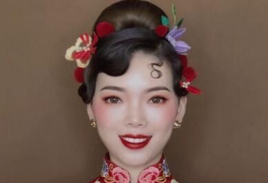 國風(fēng)俏皮新娘造型