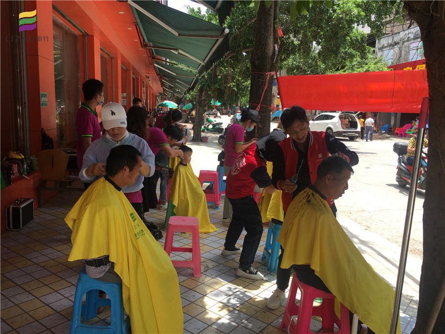 長塘，六景，巒城，中共麗竹美發(fā)隊來啦