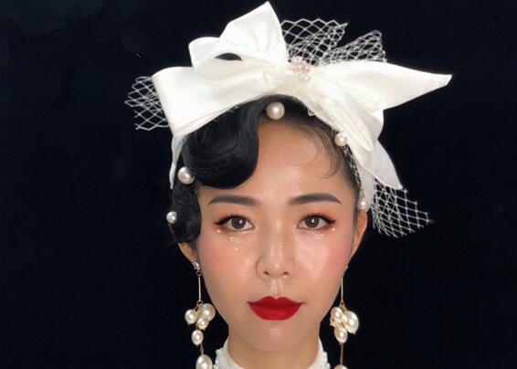 輕奢復(fù)古妝容，南寧化妝學(xué)校課堂作品