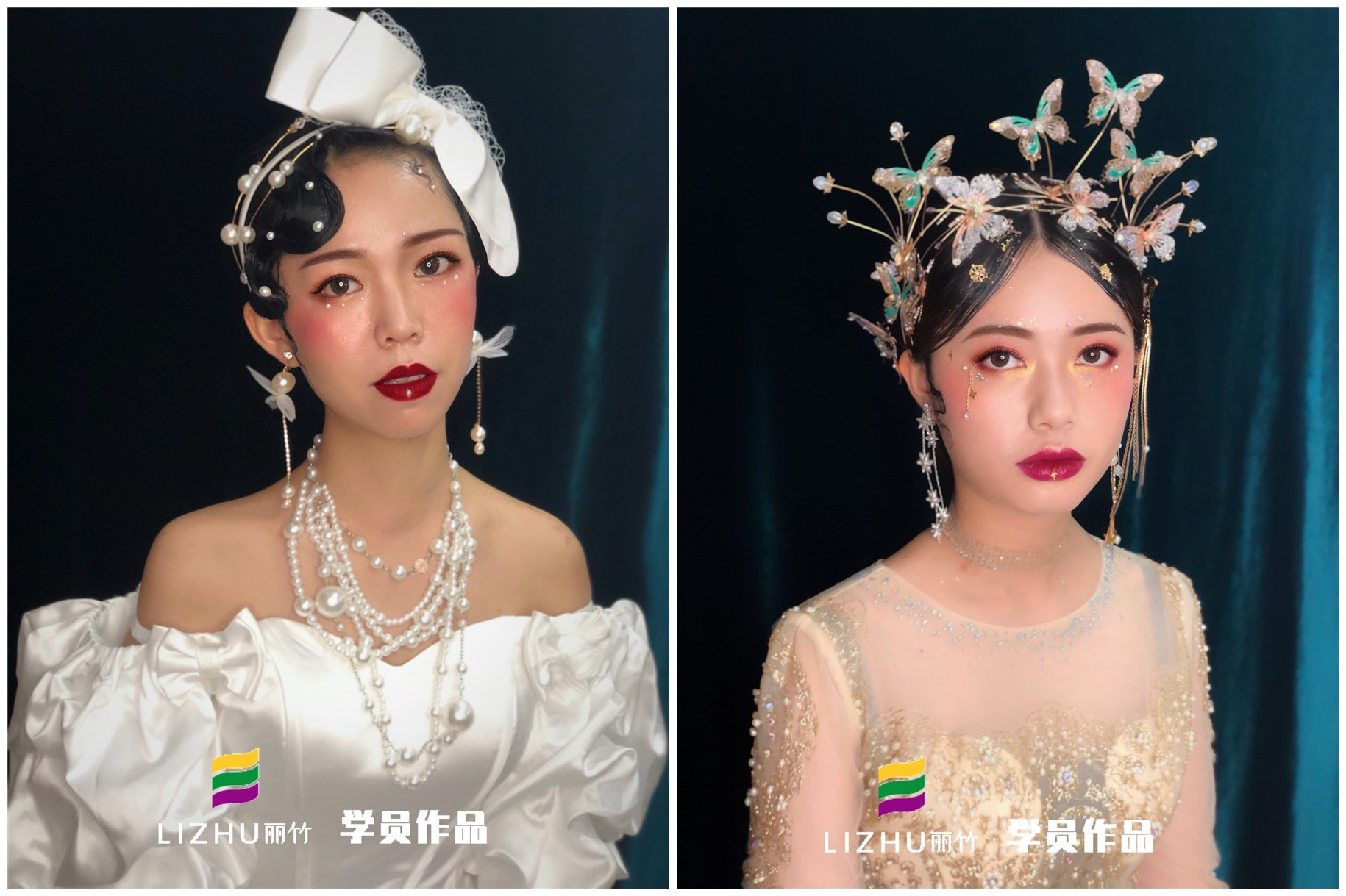 麗竹學校彩妝作品：輕奢?復古造型