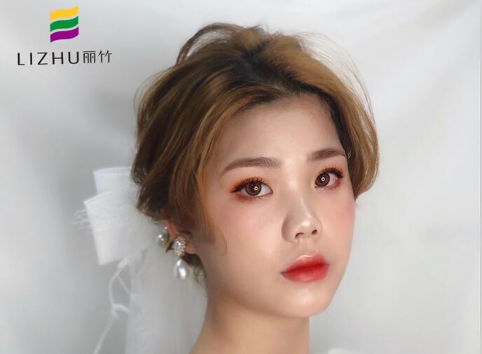 麗竹彩妝作品：韓式時(shí)尚新娘造型