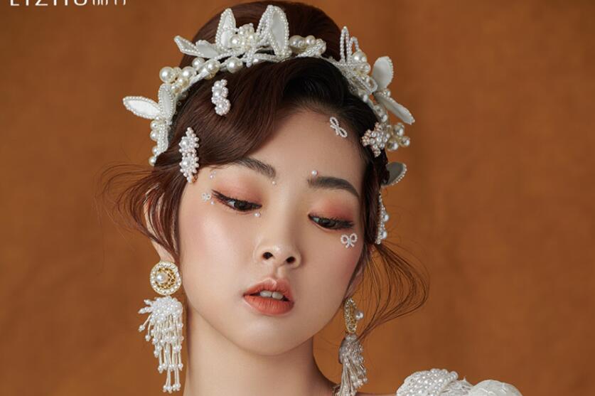 輕奢復古珍珠妝容，南寧熱門化妝培訓作品