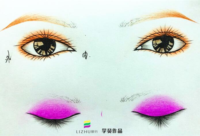 如何在紙上畫(huà)眼影？廣西專業(yè)化妝學(xué)校教你