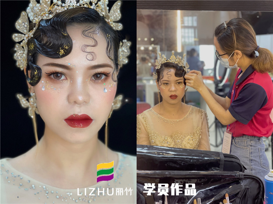 廣西化妝學校學員作品：輕奢復古造型