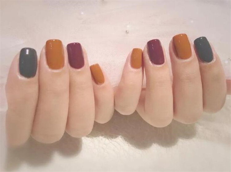美甲配色技巧，廣西美甲培訓(xùn)機構(gòu)分享作品案例