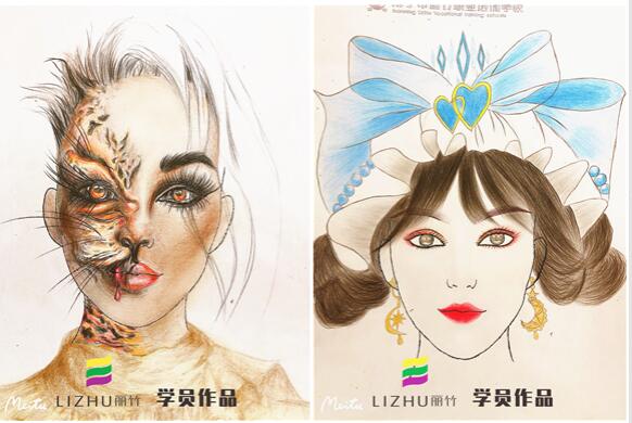 紙妝美人圖，實(shí)力演繹廣西學(xué)化妝哪家好