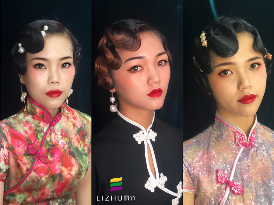 旗袍民國(guó)風(fēng)造型，告訴你南寧學(xué)彩妝哪家教得好