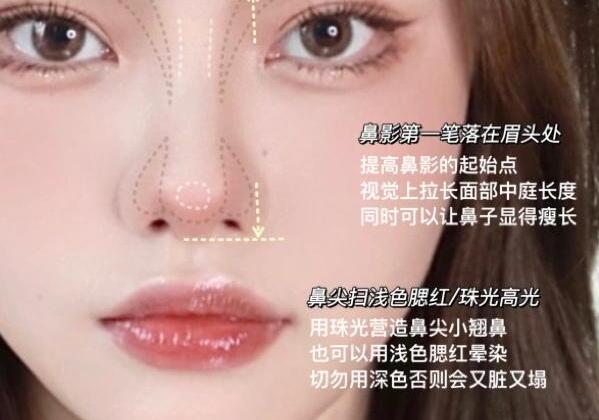 圓臉超自然修容教程，南寧化妝學校分享