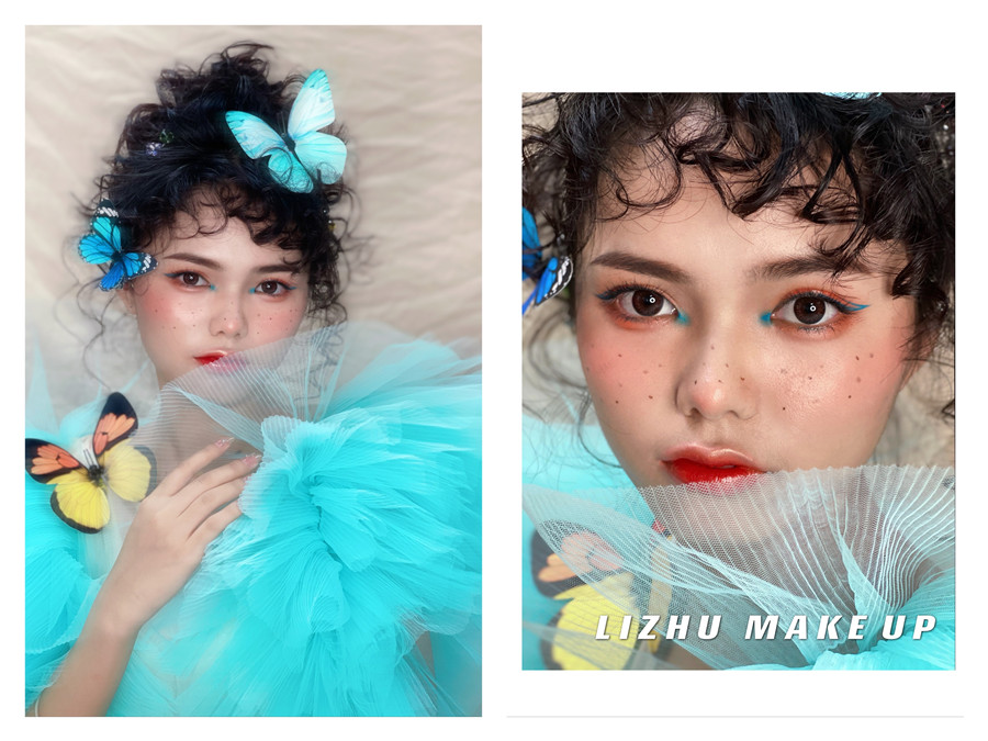 個性寫真造型 | 南寧彩妝學校作品分享