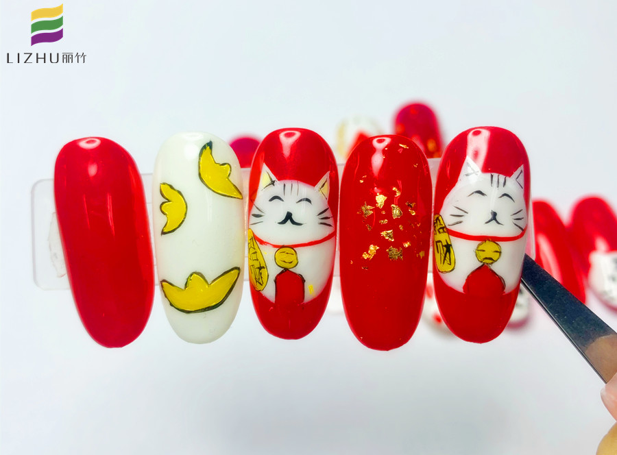 新年美甲，南寧專業(yè)美甲學校作品