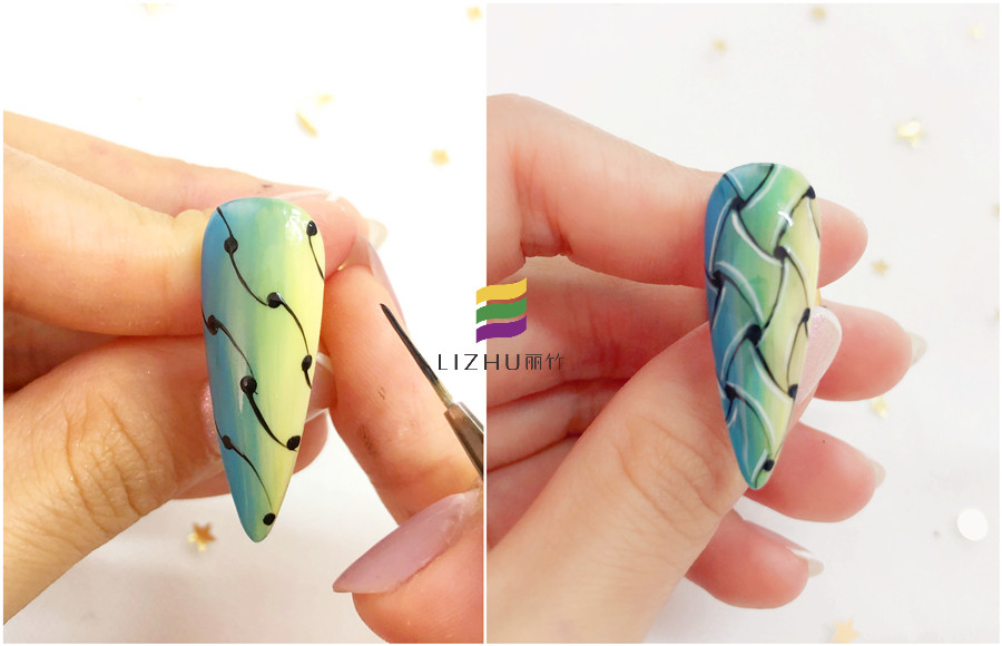 編織美甲的畫法，廣西美甲職業(yè)培訓學校教你