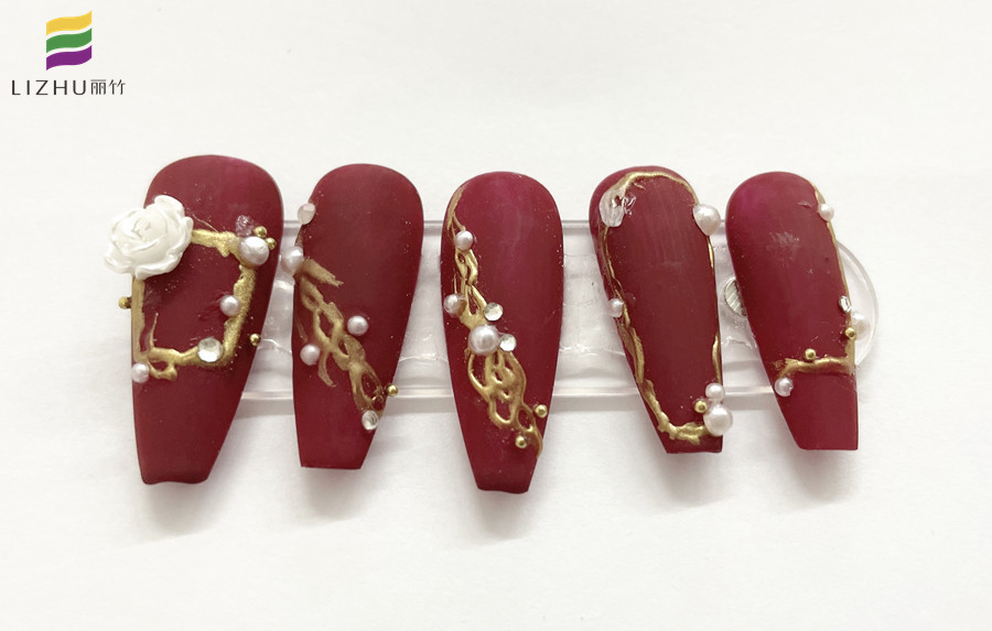 新娘美甲圖片-南寧美甲培訓(xùn)班作品