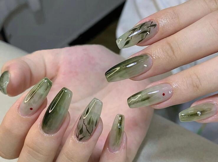 新中式美甲圖片，廣西時尚美甲學校帶你領(lǐng)略國風文化