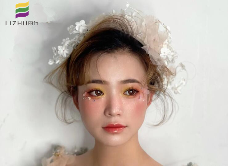 抽絲森系新娘，廣西新娘妝培訓學校作品