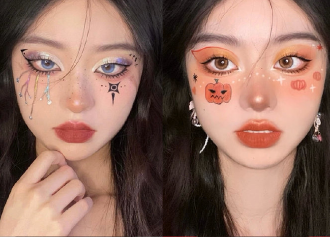 可愛(ài)萬(wàn)圣妝容圖片，南寧美妝造型學(xué)校整理分享