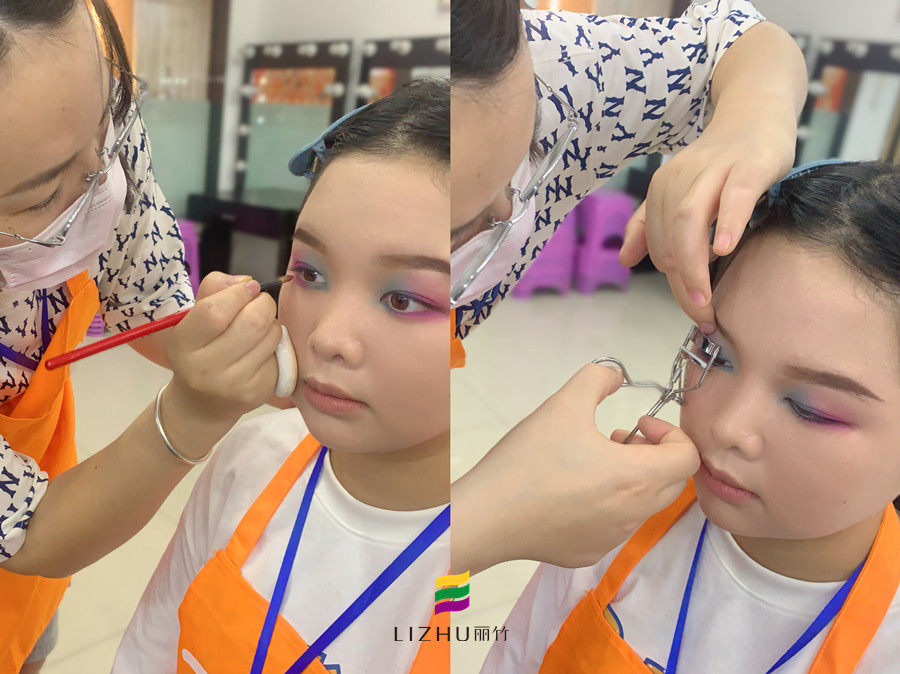 雙色眼影的畫法，南寧化學(xué)教學(xué)課件分享