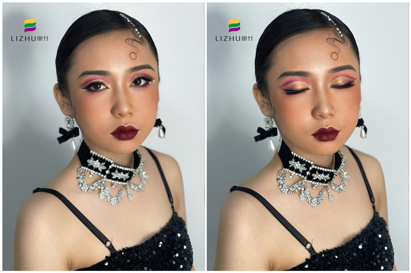 拉丁舞者眼妝的特點，廣西有名的化妝造型學校課堂實操