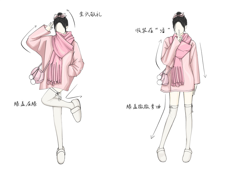 甜妹戶外拍照姿勢，廣西省彩妝造型培訓教你