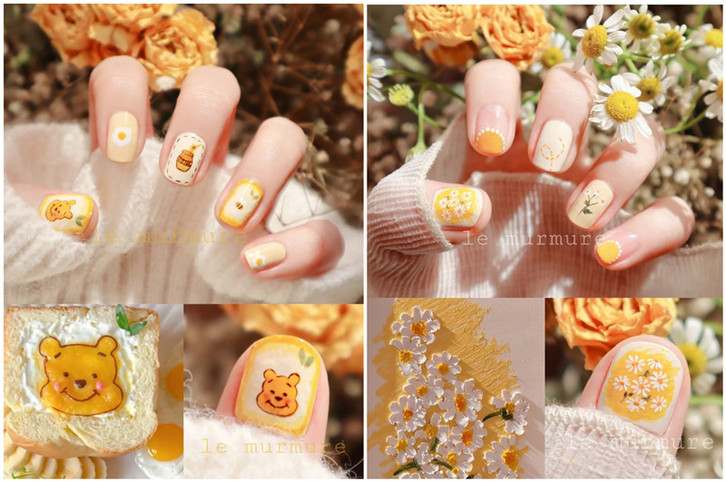 春天繁花美甲，南寧美甲造型款式學(xué)校推薦