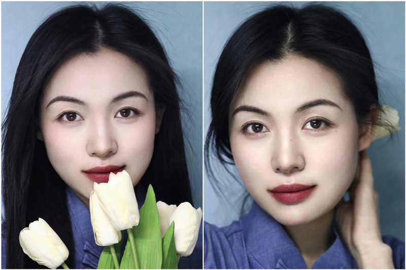 中式眉形教程，廣西化妝基礎(chǔ)班整理分享