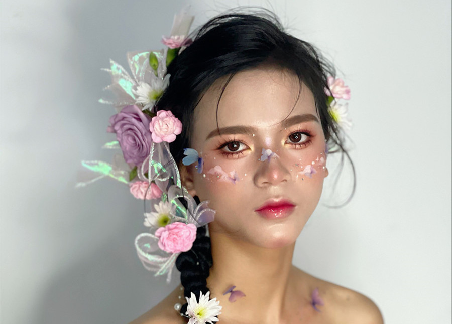 哈尼族造型，廣西影樓彩妝培訓(xùn)作品欣賞