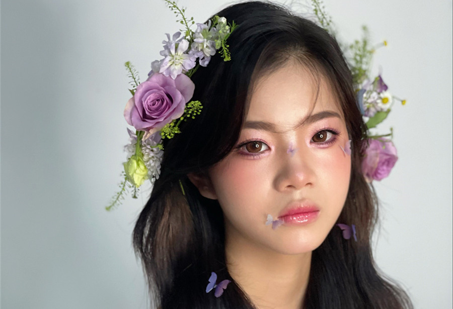 清新鮮花新娘，南寧新娘造型學(xué)校教你打造浪漫