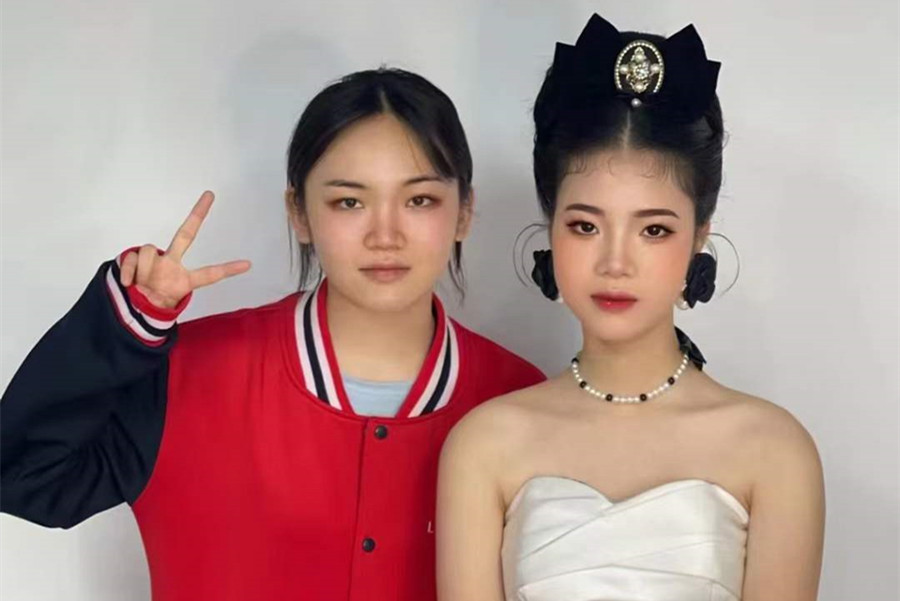 復古新娘，廣西南寧美妝學校學員作品