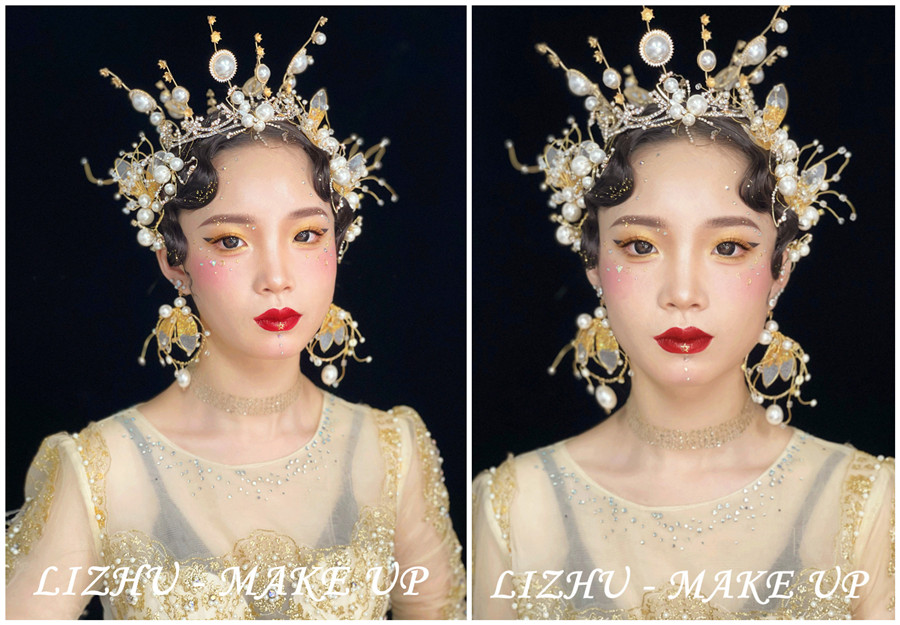 高奢妝容造型，廣西彩妝創(chuàng)意培訓(xùn)學(xué)校作品