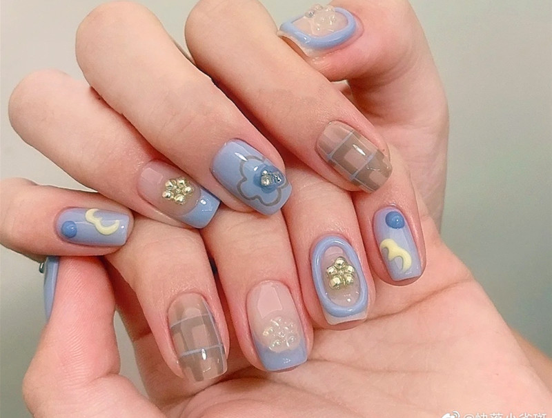 可愛手繪小短甲，零基礎(chǔ)學(xué)美甲技術(shù)