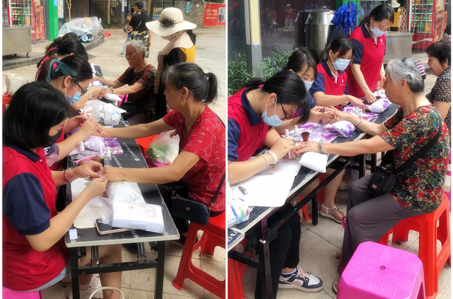 學(xué)以致用！南寧美甲學(xué)校社會(huì)實(shí)踐教學(xué)