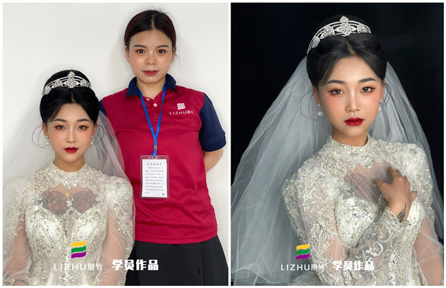 零基礎學新娘妝作品：婚禮儀式新娘