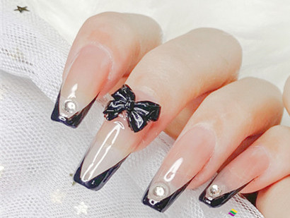 法式腮紅美甲&蝴蝶結(jié)法式美甲，南寧美甲學(xué)徒必學(xué)款式