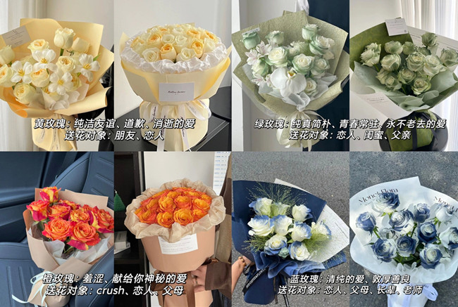 不同顏色的玫瑰代表的寓意，南寧學(xué)花藝插花