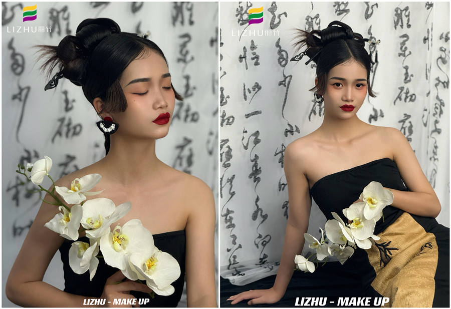 新中式國風造型，南寧人物寫真化妝學校作品