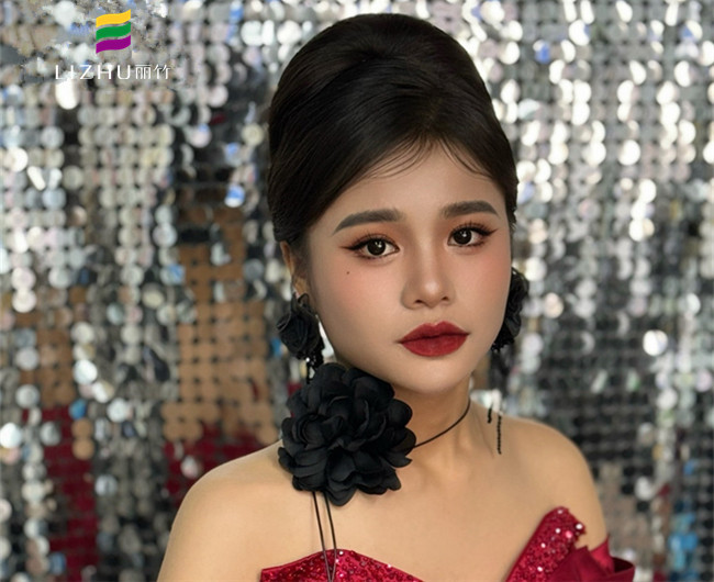 復(fù)古年會造型，南寧化妝美業(yè)學習作品