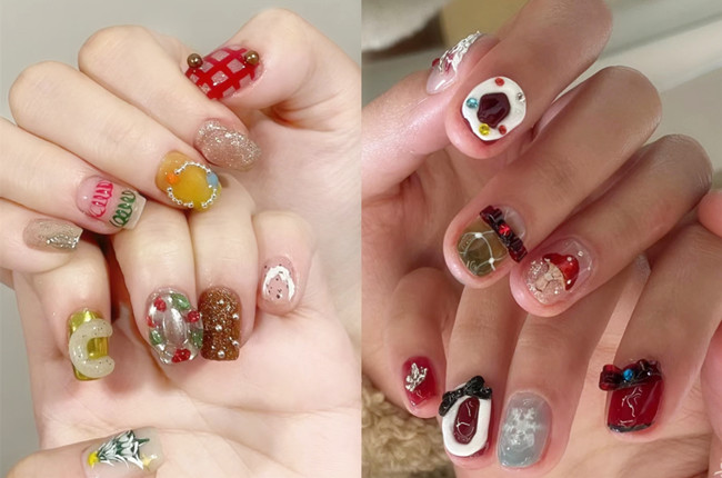 網(wǎng)紅圣誕美甲圖片，南寧美甲師傾情推薦