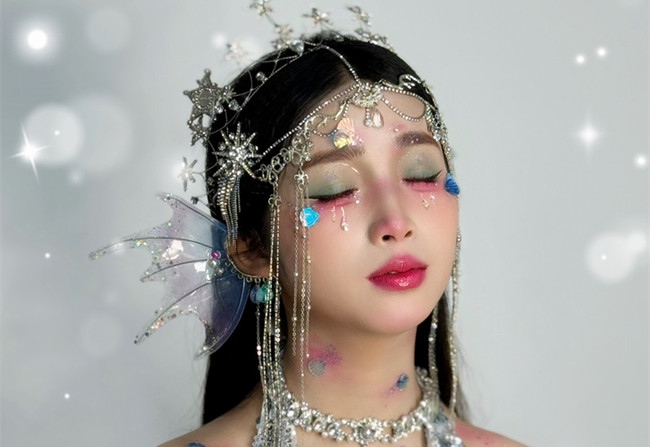 人魚公主造型，?南寧影樓化妝造型作品