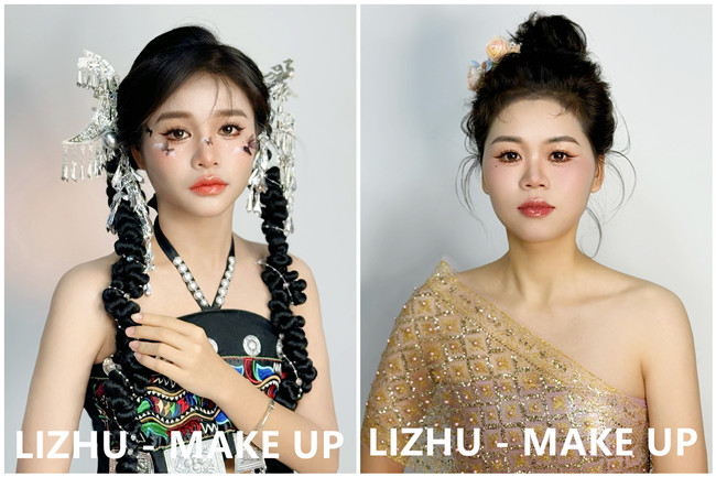 民族風(fēng)造型，廣西化妝形象學(xué)校作品