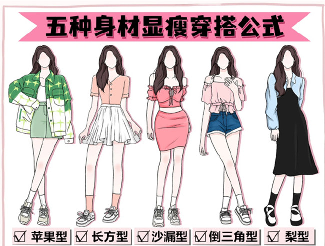 不同身材顯瘦穿搭 | 廣西人物形象造型師分享