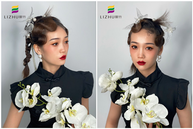 新中式國風造型，南寧化妝進修培訓課堂作品