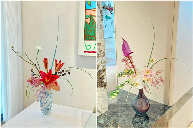 中式花瓶插花作品，南寧插花師學(xué)校收集分享