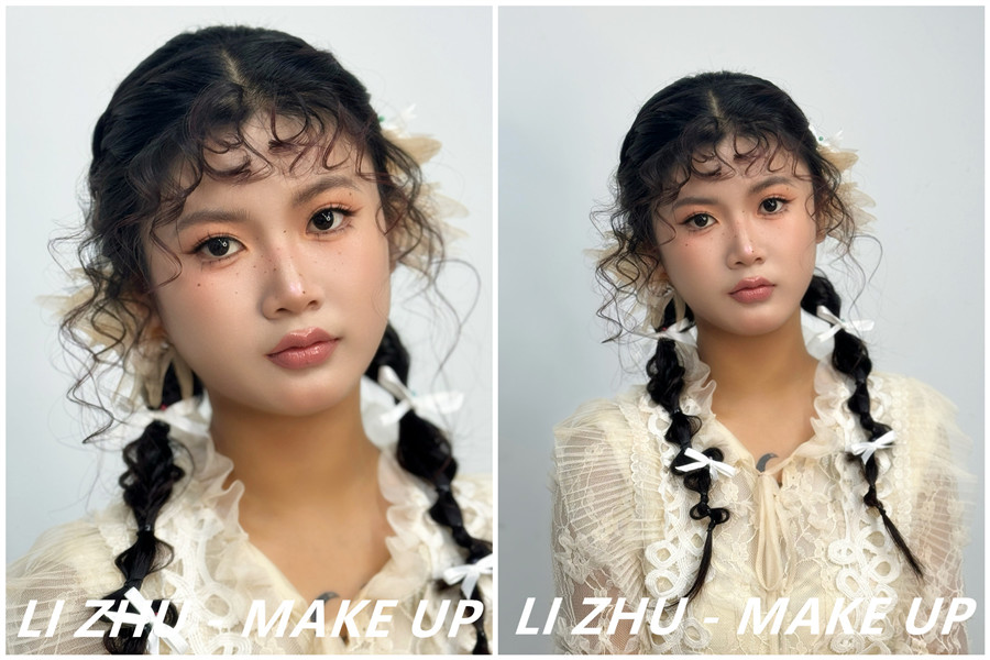 俏皮羊毛卷造型，學(xué)化妝零基礎(chǔ)在南寧