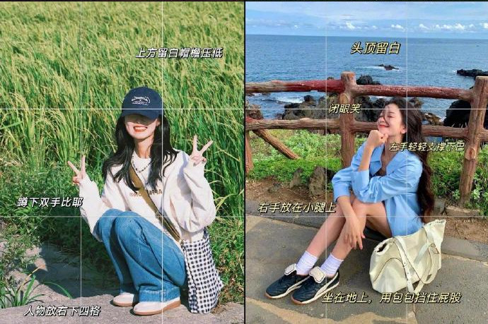 citywalk松弛感拍照姿勢，廣西拍照化妝分享