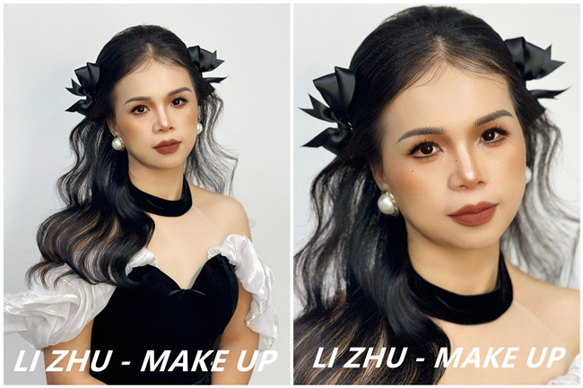 甜美韓式披發(fā)新娘，廣西化妝學校品牌推薦