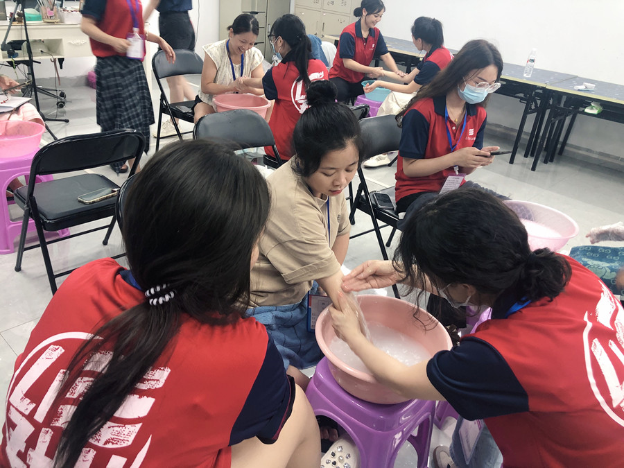 在家如何進行手部護理？南寧美甲課堂花絮