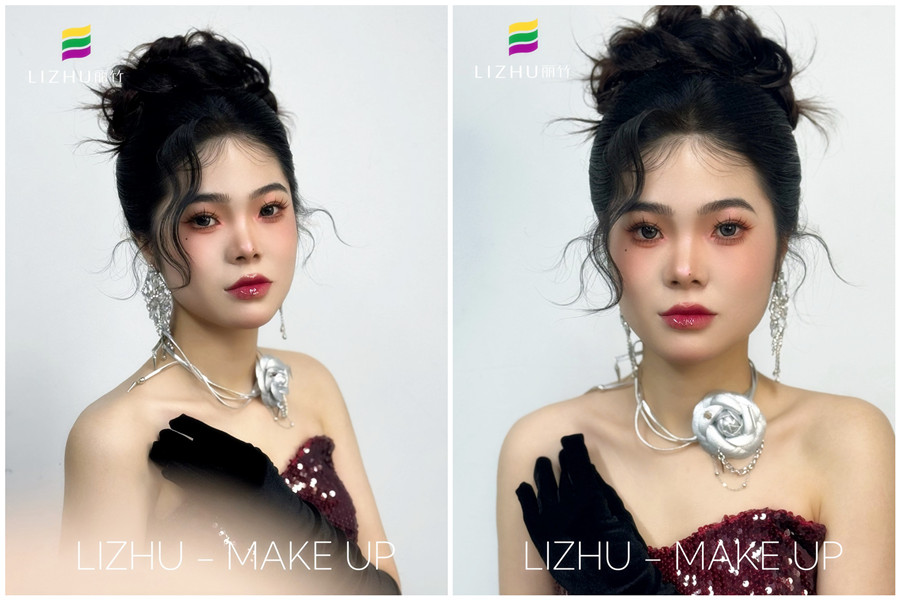  千金禮服造型，廣西學(xué)彩妝造型影樓作品