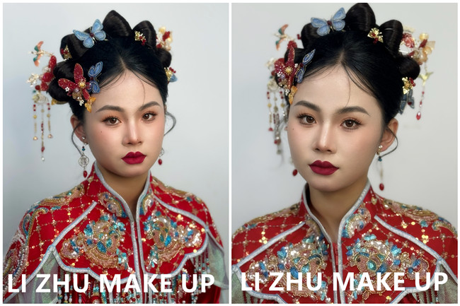 國風(fēng)秀禾造型，廣西影樓新娘寫真作品