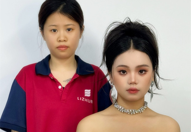 泰式禮服造型，廣西彩妝學(xué)校排行前十學(xué)員作品