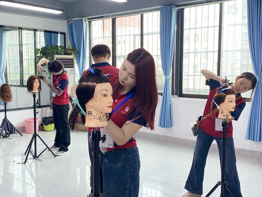 三角形堆積重量，南寧美發(fā)學校課程